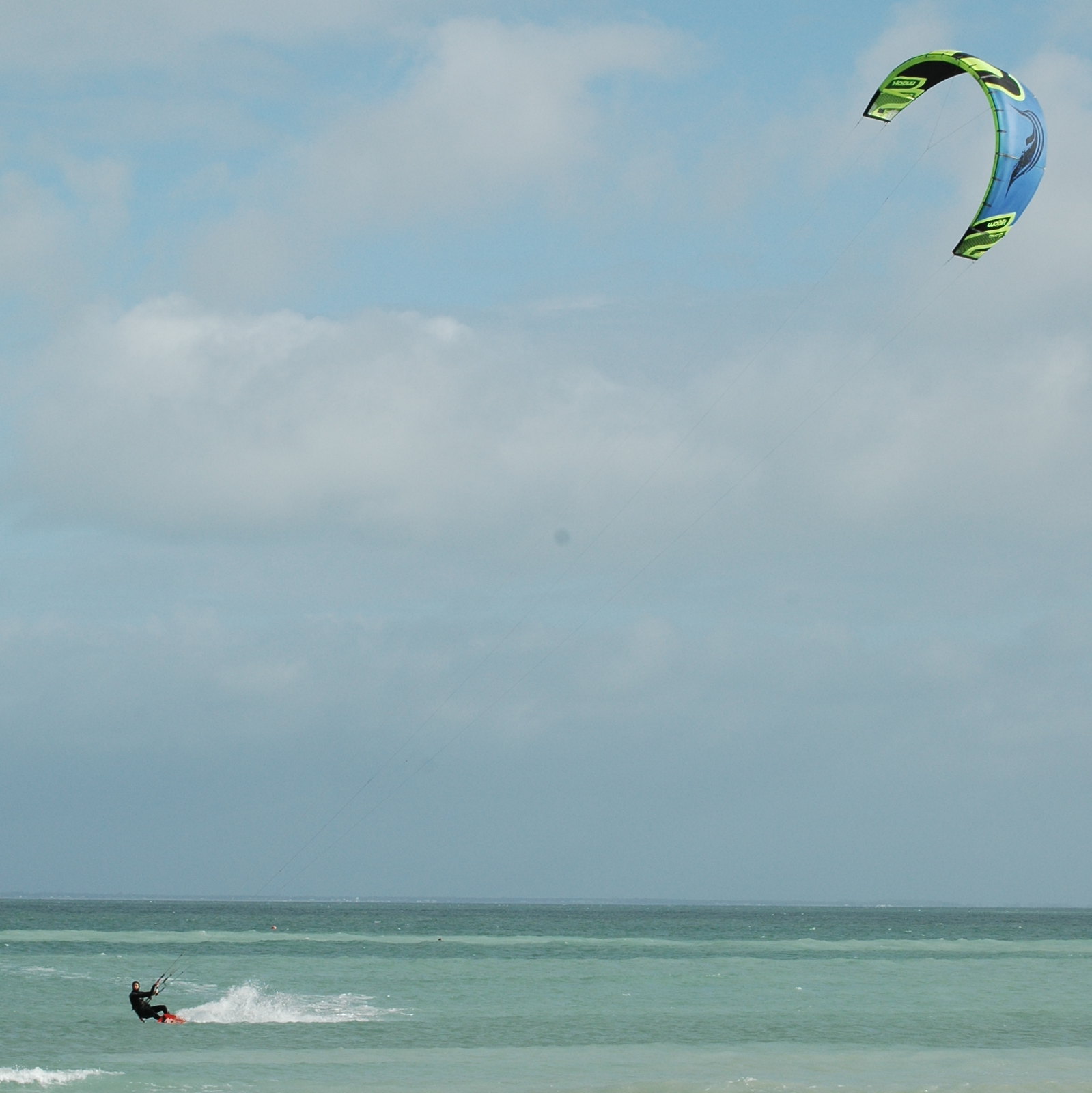 Kitesurf Île de Ré plan eau plat