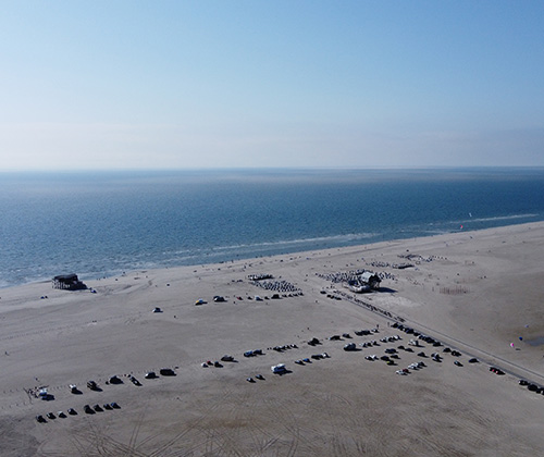 Luchtfoto Ordinger Strand in St. Peter-Ording