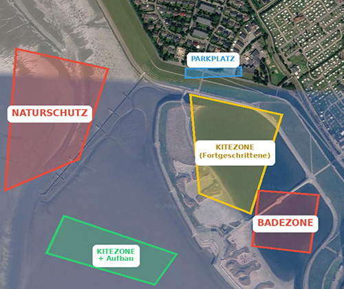 Kitezones en badzone St. Peter-Ording
