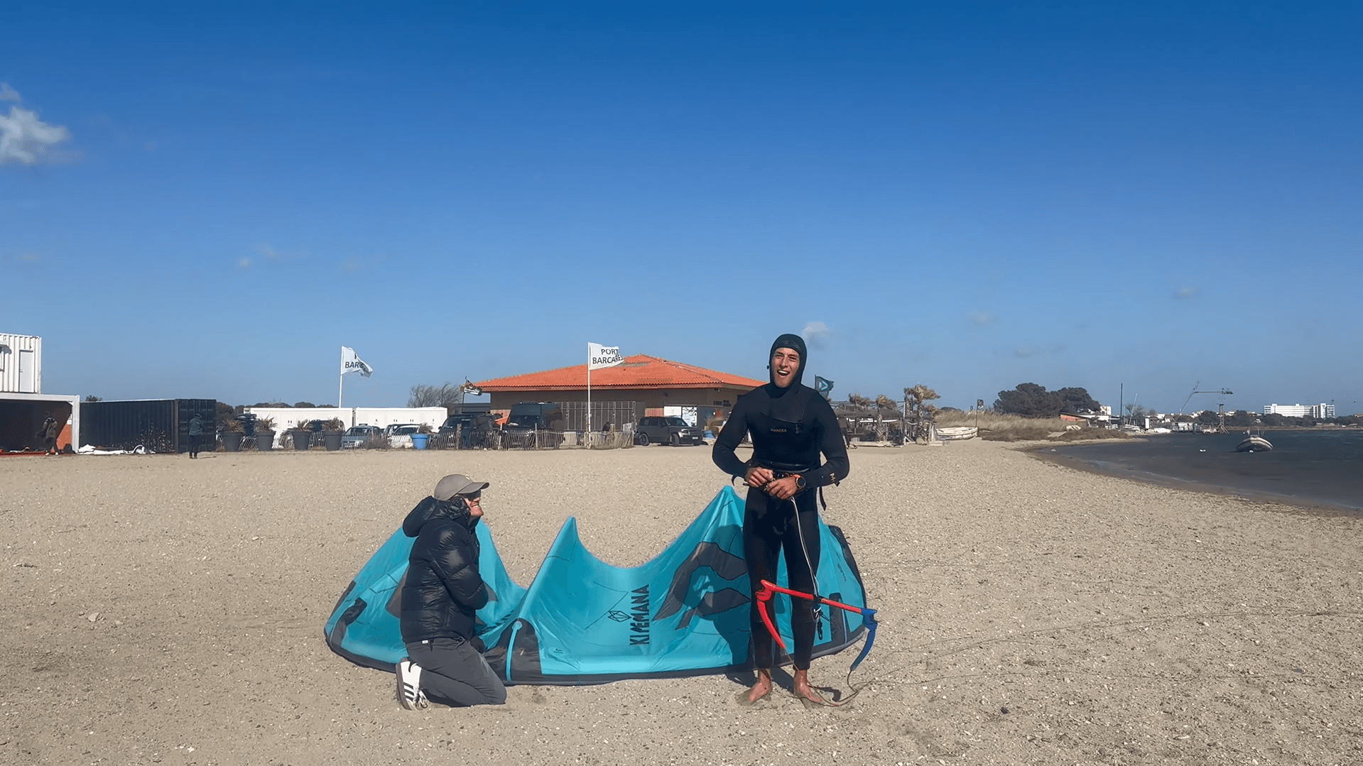 kitesurf leucate, Jamie Overbeek kitemana barcarès